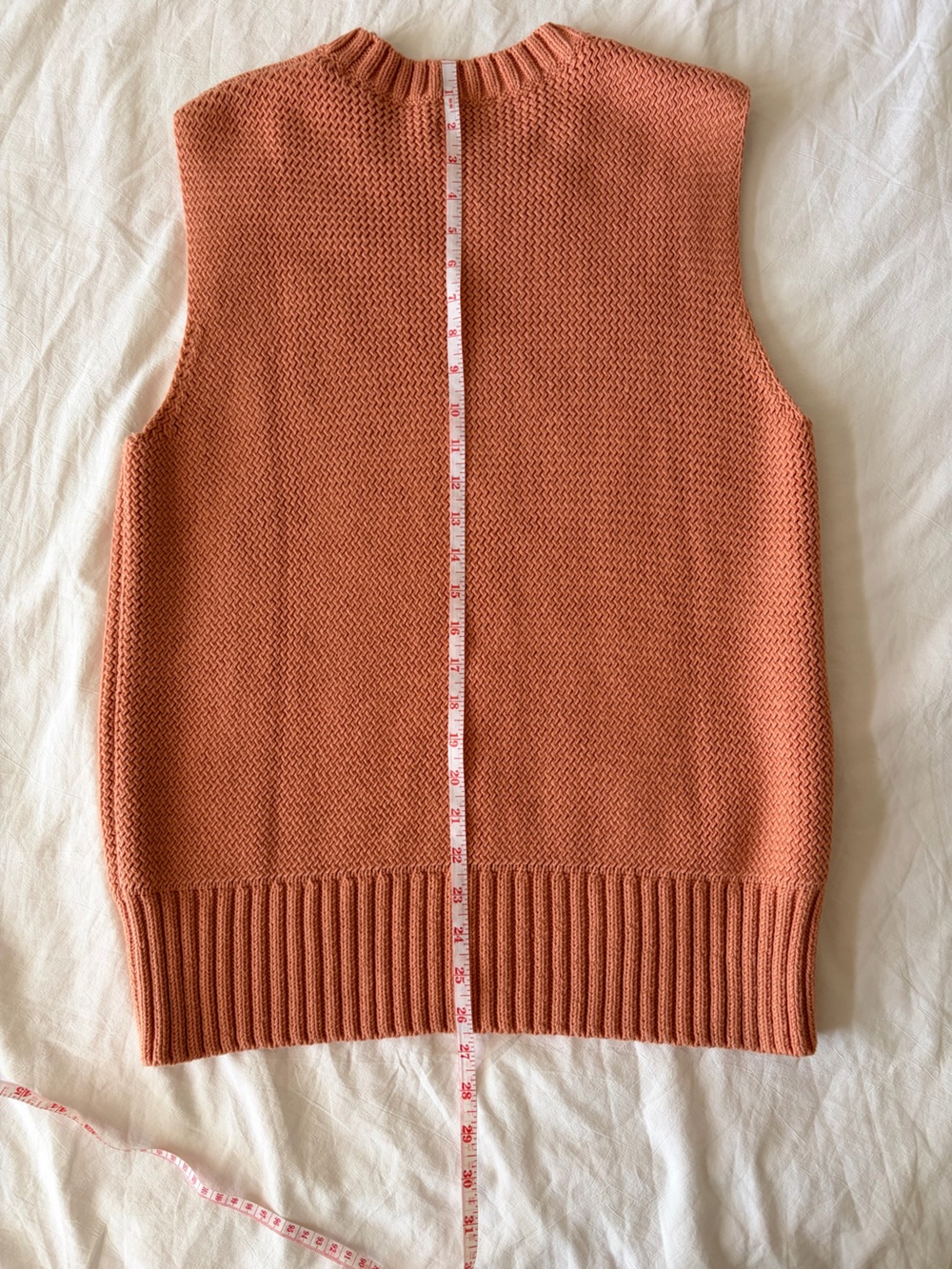 COS Chunky Knit Crewneck Sweater in Terracotta Peach - Picture 5 of 6